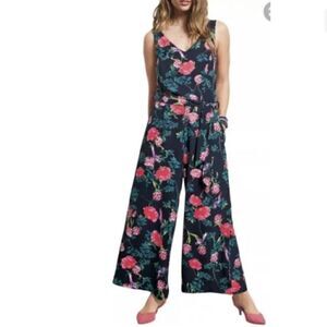 hush Daphne Ornate Print Jumpsuit, Midnight